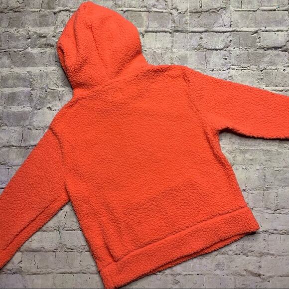Hooded Sherpa Sweatshirt with Kangaroo Pocket - Picture 5 of 7